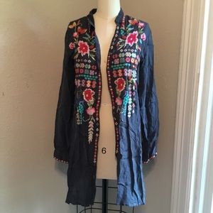 Johnny Was Embroidered tunic